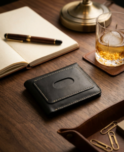 Carry something worthy to keep: handcrafted leather wallet