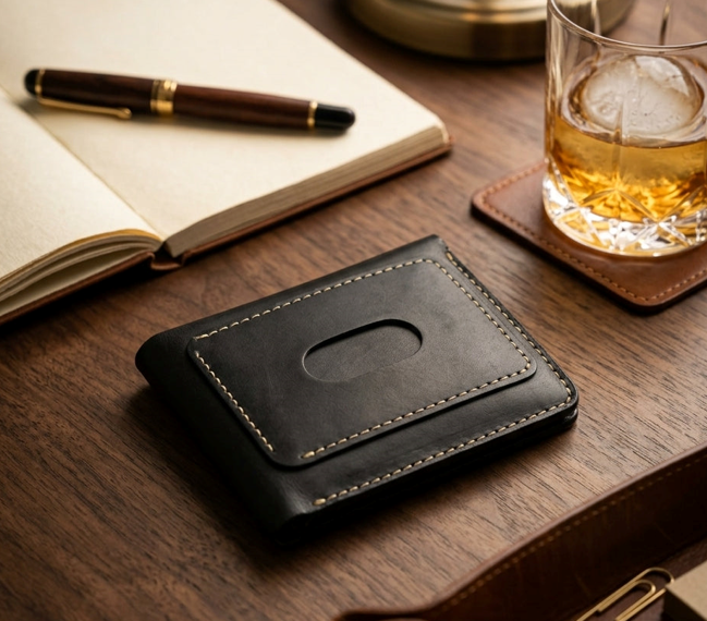 Carry something worthy to keep: handcrafted leather wallet