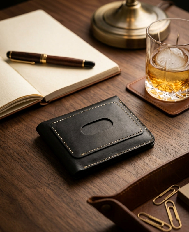 Carry something worthy to keep: handcrafted leather wallet